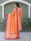 Orange Colour Cotton Blend With Print Kurti With Pant Dupatta Wholesale Clothing Suppliers In India Aaradhna 2029